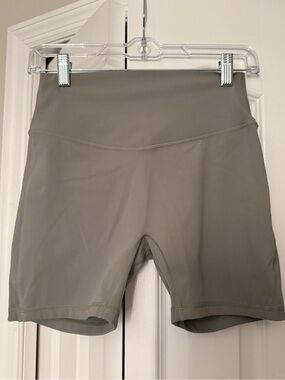 High-Rise Women's Active Shorts in Olive